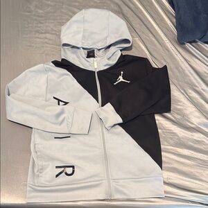 Kids' Jordan Black and Gray Hoodie